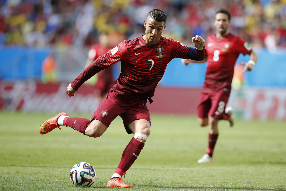Cristiano Ronaldo i aktion for Portugal (foto: shutterstock.com)
