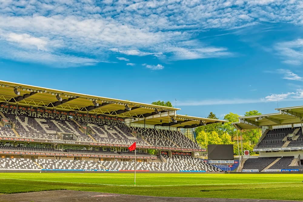 Lerkendal Stadion i Trondheim, Norge