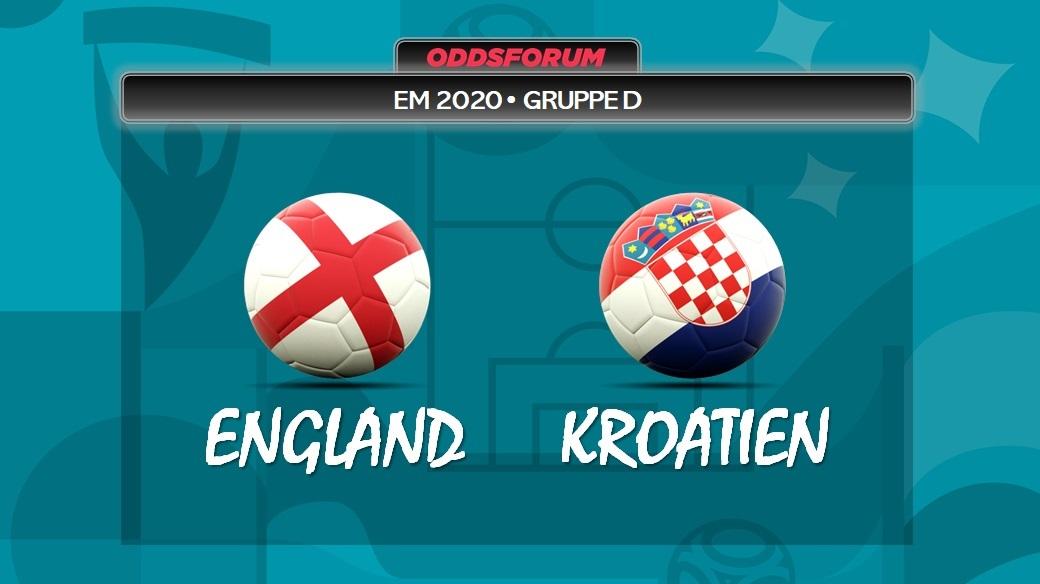 England vs Kroatien ved EM 2020 i fodbold