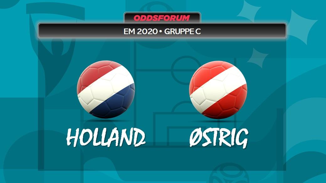 Holland vs Østrig ved EM 2020 i fodbold