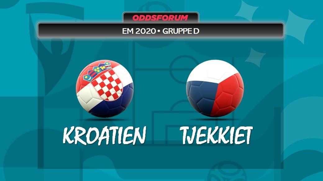 Kroatien vs Tjekkiet ved EM 2020 i fodbold