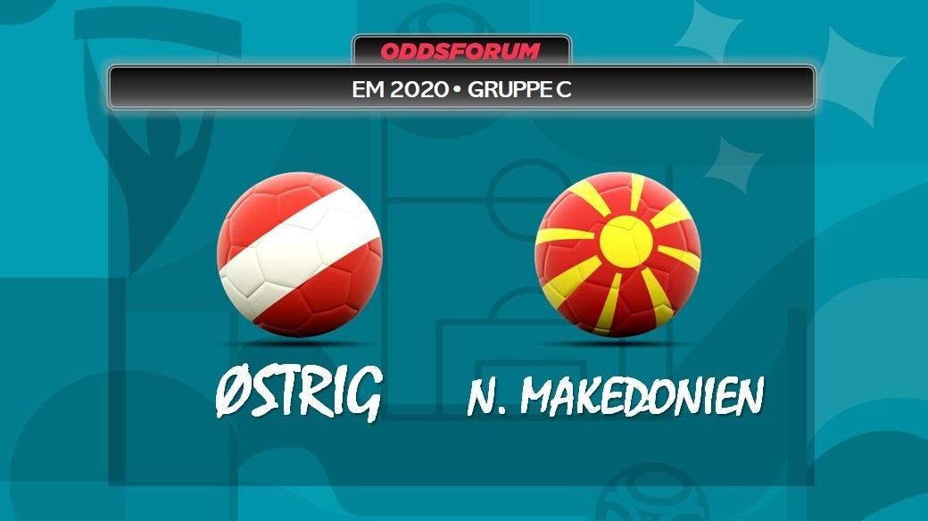 Østrig vs Nordmakedonien ved EM 2020 i fodbold