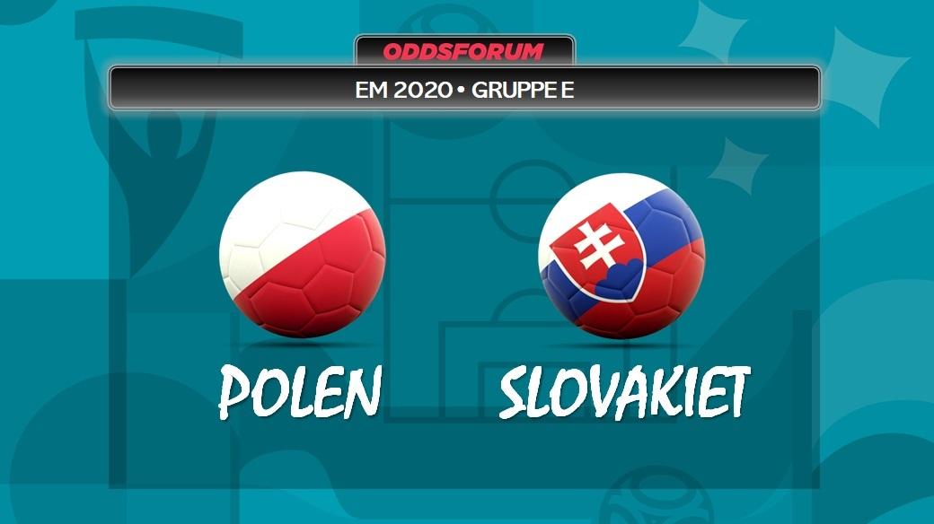 Polen vs Slovakiet ved EM 2020 i fodbold