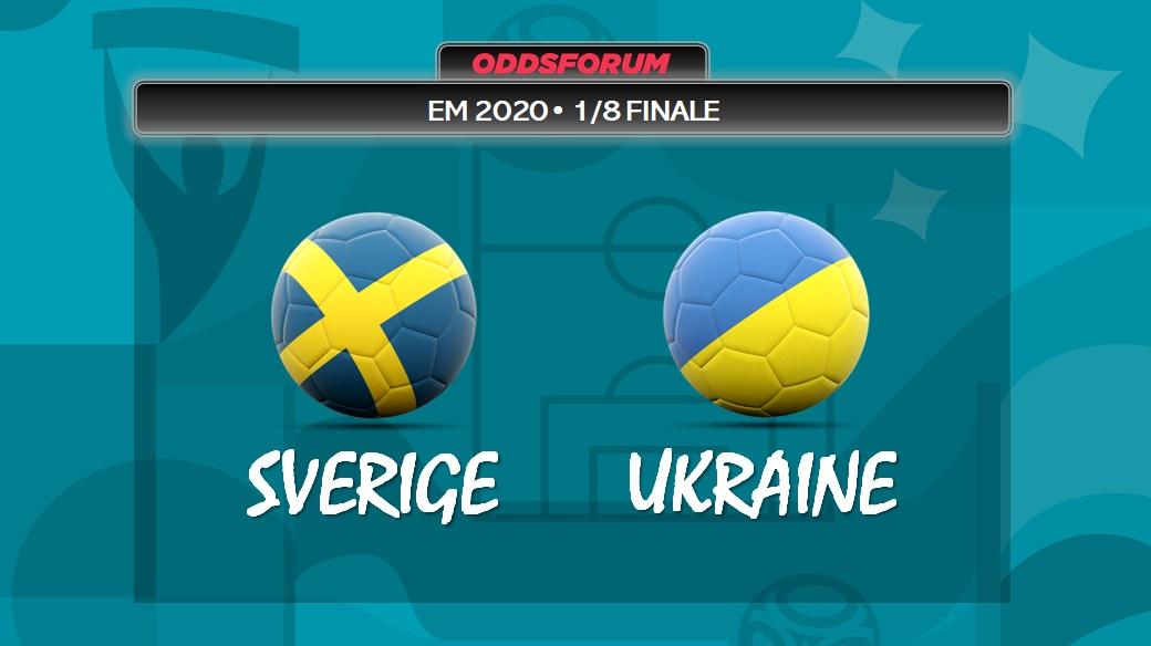 Sverige vs Ukraine ved EM 2020 i fodbold
