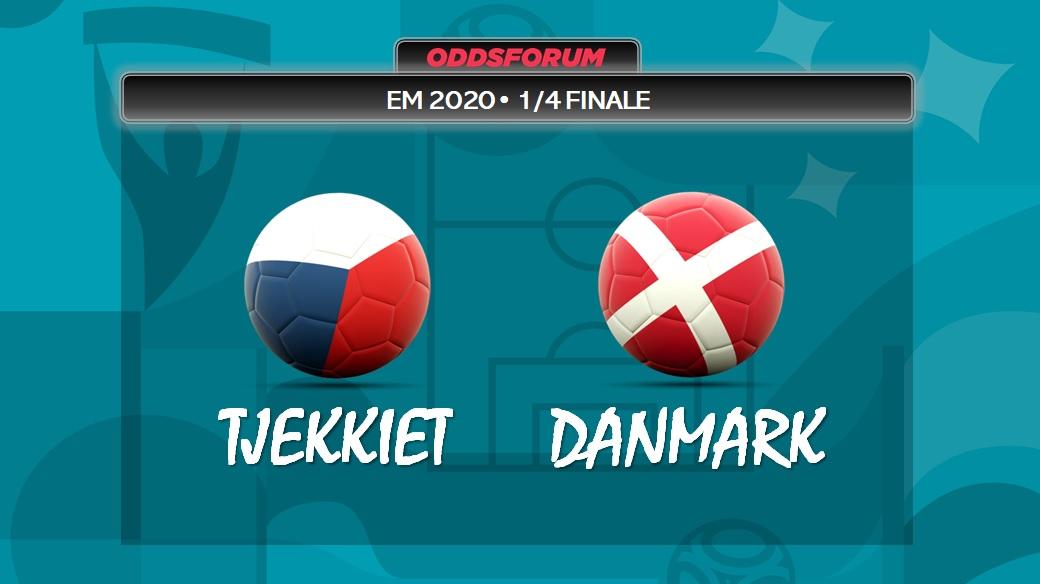 Tjekkiet vs Danmark ved EM 2020 i fodbold