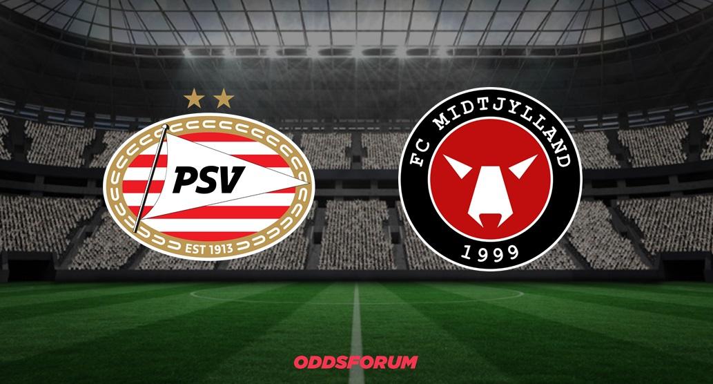PSV Einhoven mod FC Midtjylland i Champions League kvalifikation