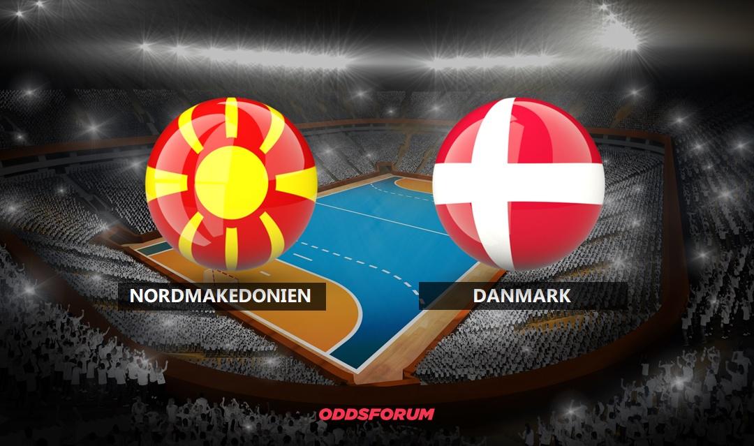 Danmark mod Nordmakedonien ved Håndbold EM 2022