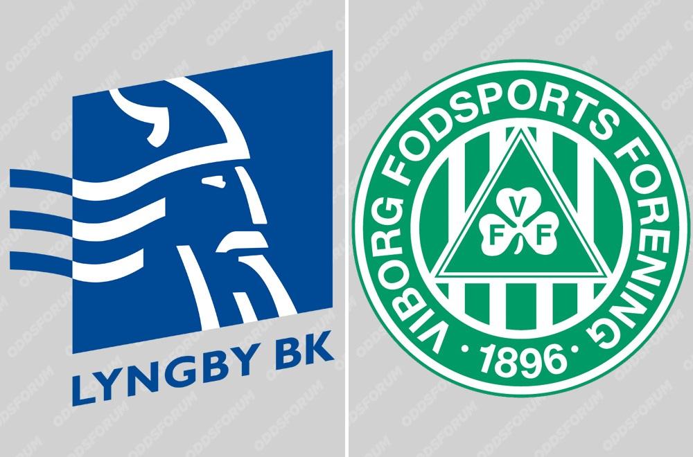 Lyngby vs Viborg logoer