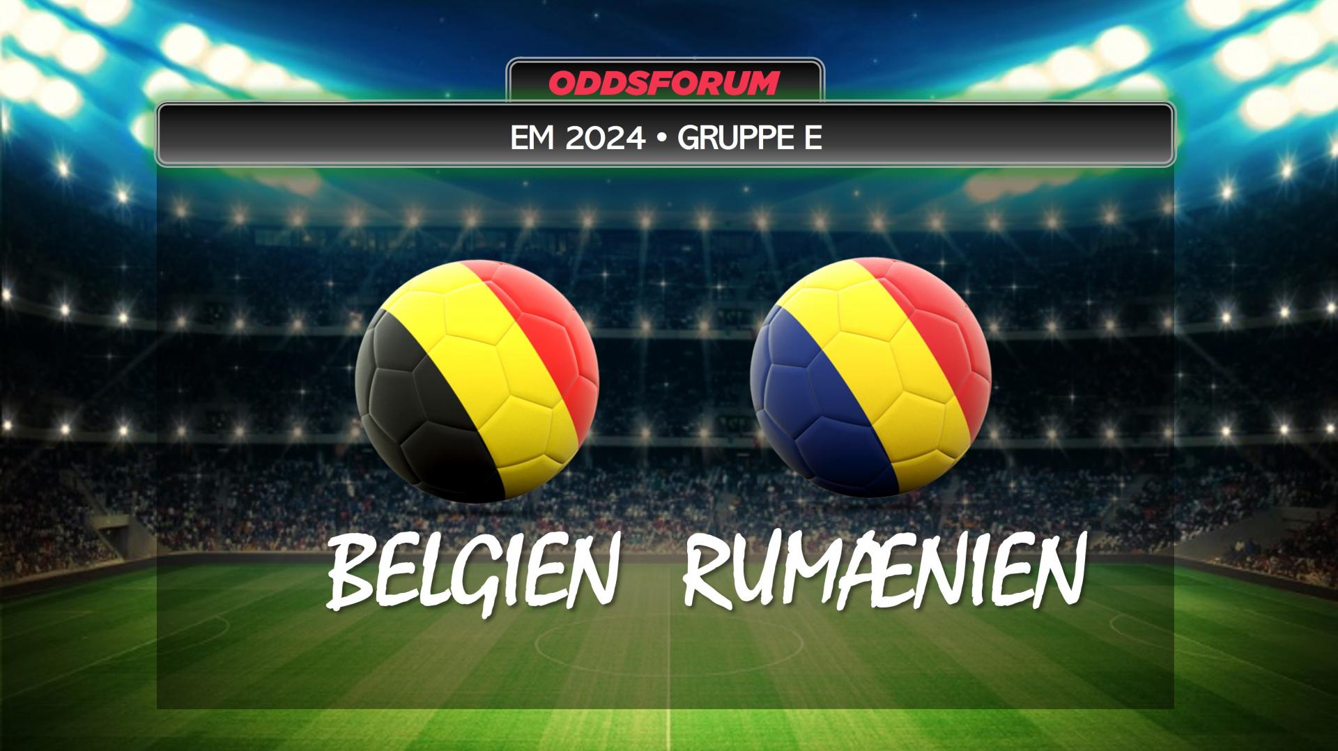 EM 2024 i fodbold. Belgien mod Rumænien
