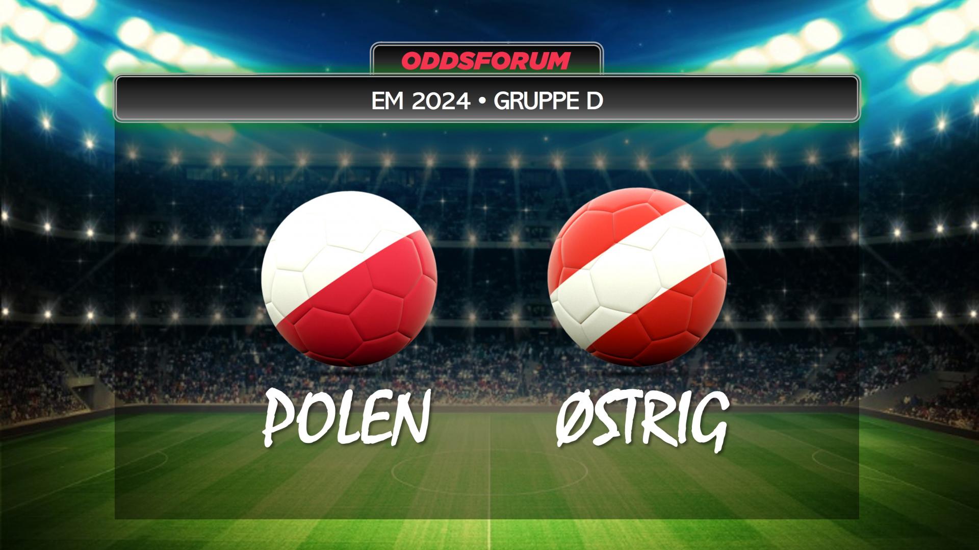 EM 2024 i fodbold. Polen mod Østrig