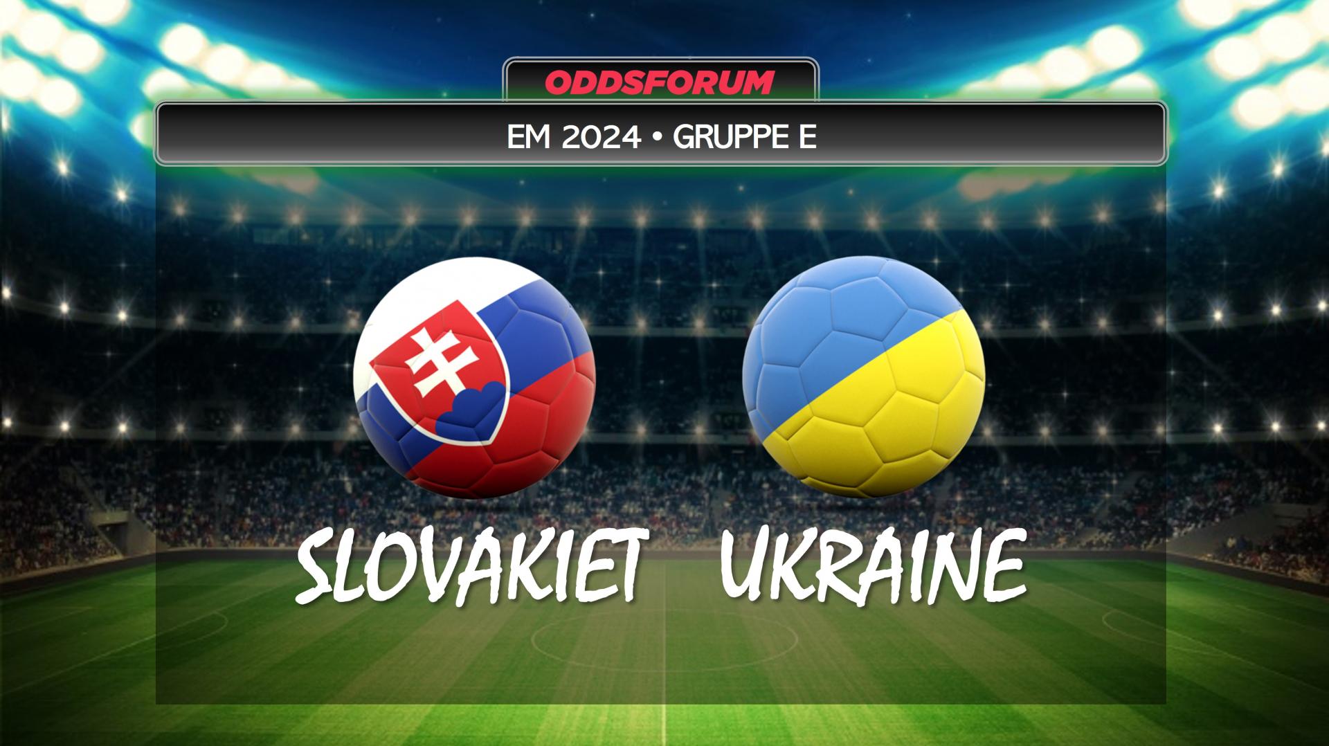 EM 2024 i fodbold. Slovakiet mod Ukraine
