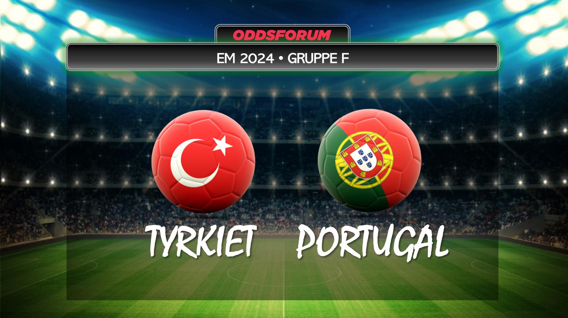 EM 2024 i fodbold. Tyrkiet mod Portugal