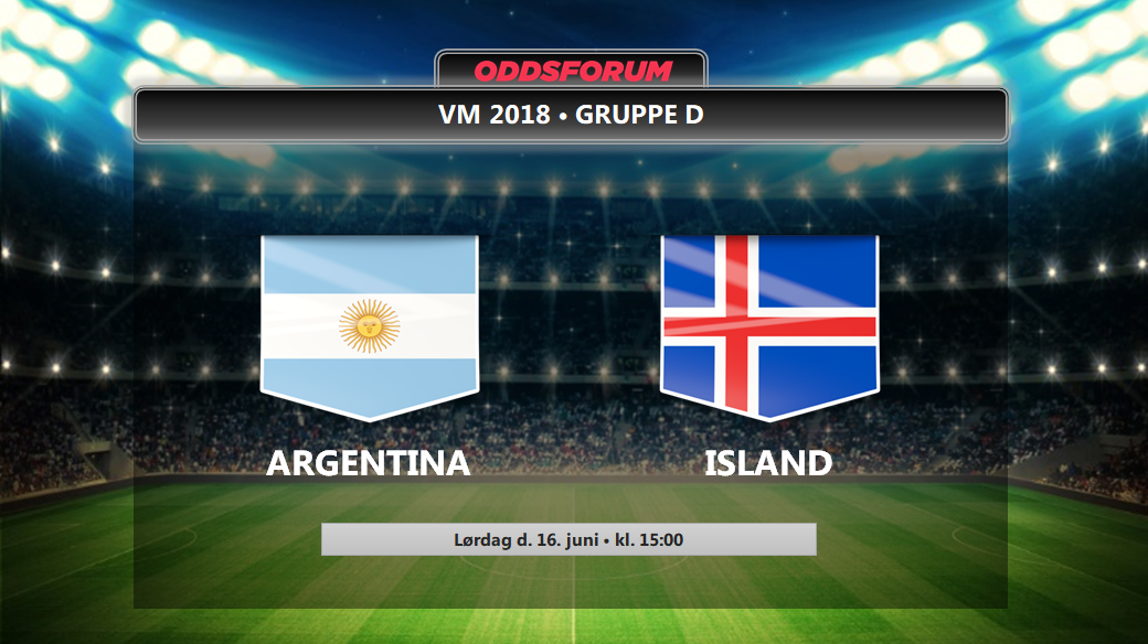 Argentina - Island odds: Se startopstillingerne og live stream VM 2018 kampen