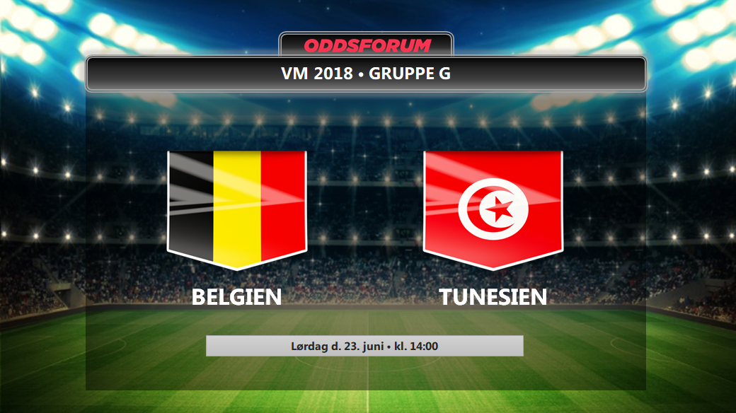 Belgien - Tunesien odds: Læs optakt med startopstillinger og livestream info