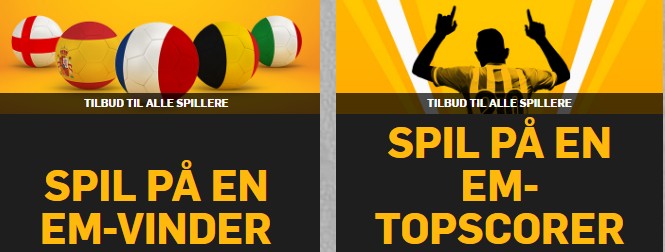 Spil på EM Topscorer og EM vinder og få 50 kr. bonus hos Betfair