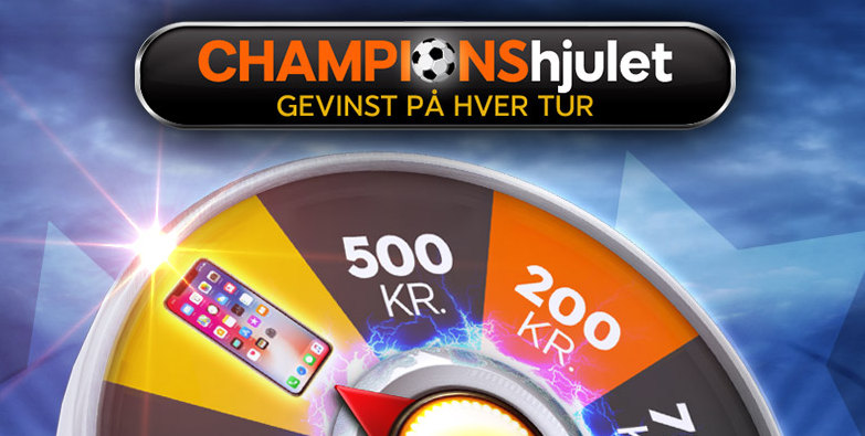 CHAMPIONShjulet: Spil på Champions League og vind iPhone X eller freebets
