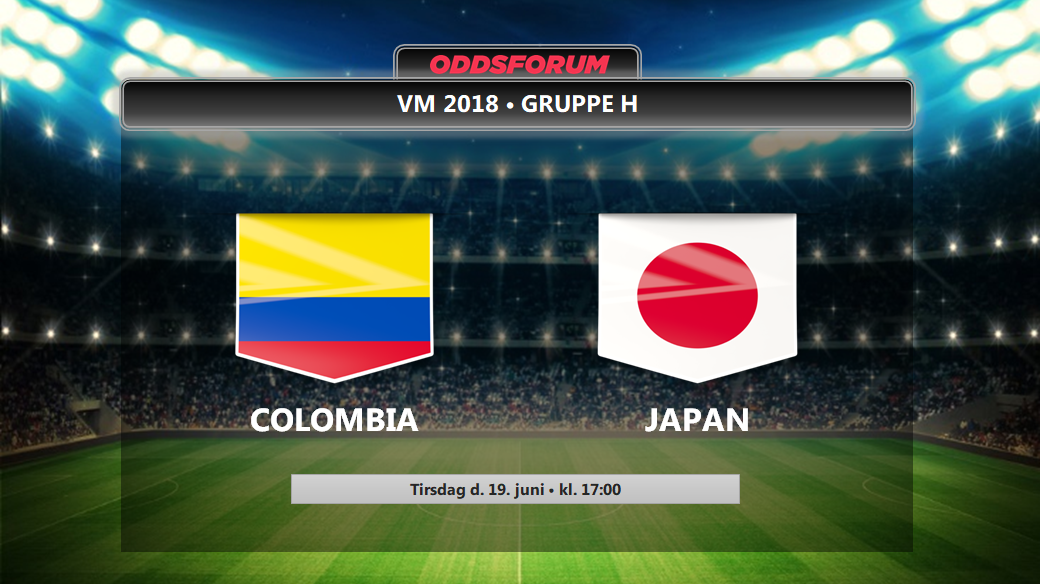 Colombia - Japan odds: Se startopstillinger og live stream VM 2018 kampen her