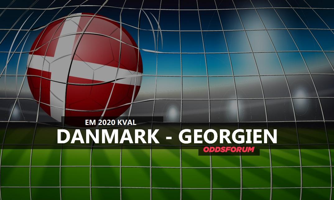 Danmark - Georgien - Optakt, tilbud og spilforslag