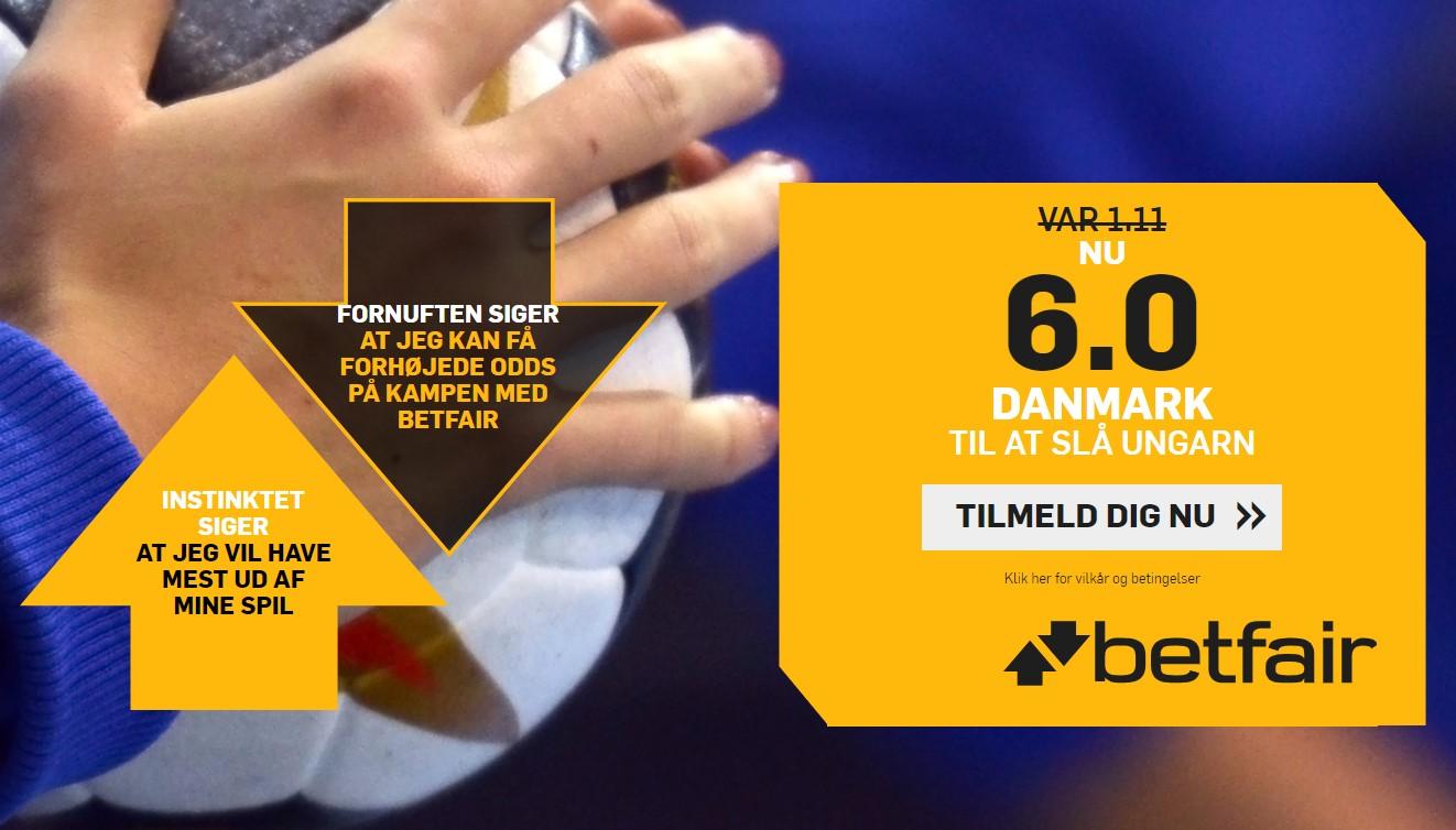 Danmark - Ungarn VM tilbud: Få odds 6.00 på dansk sejr