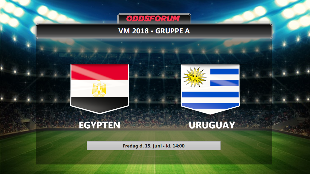 Egypten - Uruguay odds: Endelige startopstillinger til kampen i VMs Gruppe A
