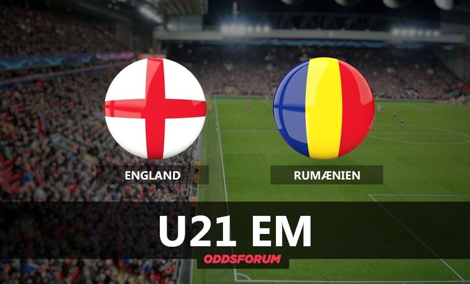 England U21 - Rumænien U21 EM: Odds og Spilforslag