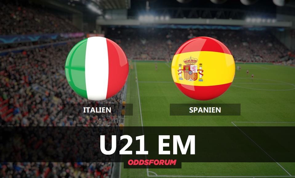 Italien - Spanien U21 EM: Odds og Spilforslag