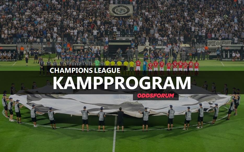 Kampprogram i Champions League 2018/19