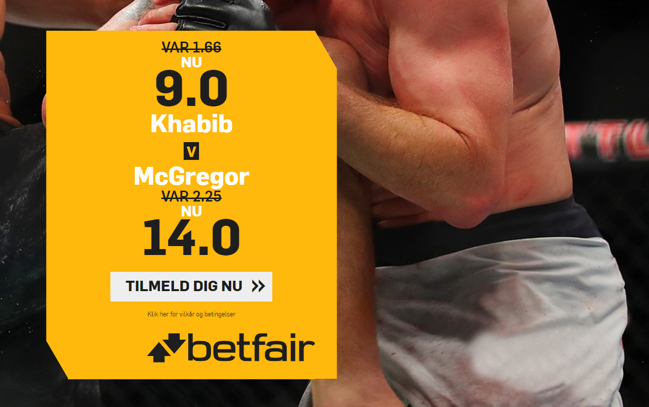 Forhøjede Odds: Få 9.00 på Khabib eller 14.00 på Conor McGregor