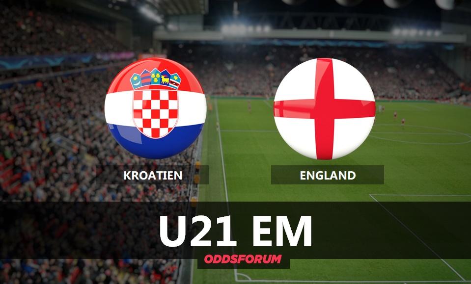 Kroatien U21 - England U21 EM: Odds og Spilforslag