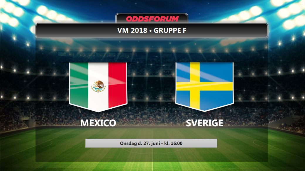 Mexico - Sverige odds: Se de officielle startopstillinger