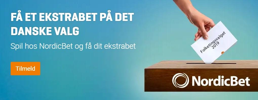 Få 50 kroner ekstrabet på det danske Folketingsvalg hos NordicBet