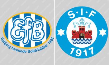 Esbjerg fB vs Silkeborg IF logo