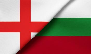 England vs Bulgaria flag