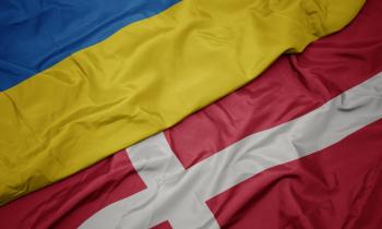Ukraine - Danmark flag
