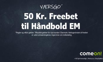 50 kroner freebet til Håndbold EM