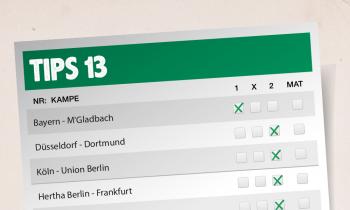 Tips 13 gevinst hos Danske Spil