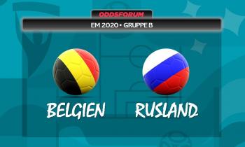 Belgien vs Rusland ved EM 2020 i fodbold