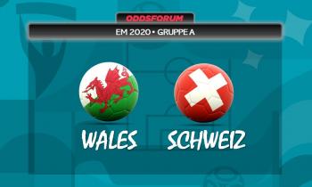Wales vs Schweiz ved EM 2020 i fodbold