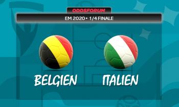 Belgien vs Italien ved EM 2020 i fodbold