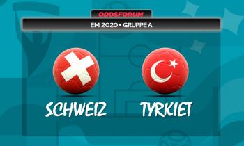 Schweiz vs Tyrkiet ved EM 2020 i fodbold