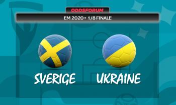 Sverige vs Ukraine ved EM 2020 i fodbold
