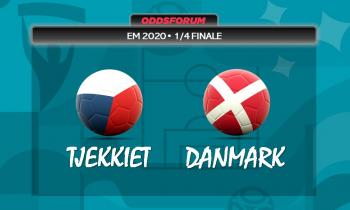 Tjekkiet vs Danmark ved EM 2020 i fodbold