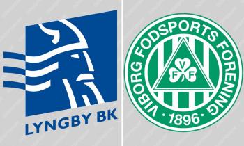 Lyngby vs Viborg logoer