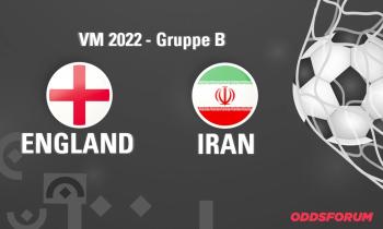 England - Iran ved fodbold VM 2022