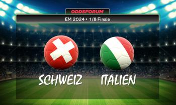 EM 2024 i fodbold. Schweiz mod Italien