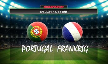 EM 2024 i fodbold. Portugal mod Frankrig