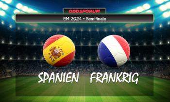 EM 2024 i fodbold. Spanien mod Frankrig