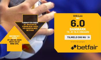 Danmark - Ungarn VM tilbud: Få odds 6.00 på dansk sejr