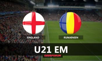 England U21 - Rumænien U21 EM: Odds og Spilforslag