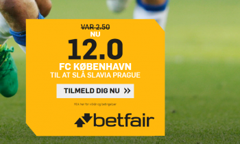 Forhøjet odds: Få 12.00 på FCK mod Slavia Prag